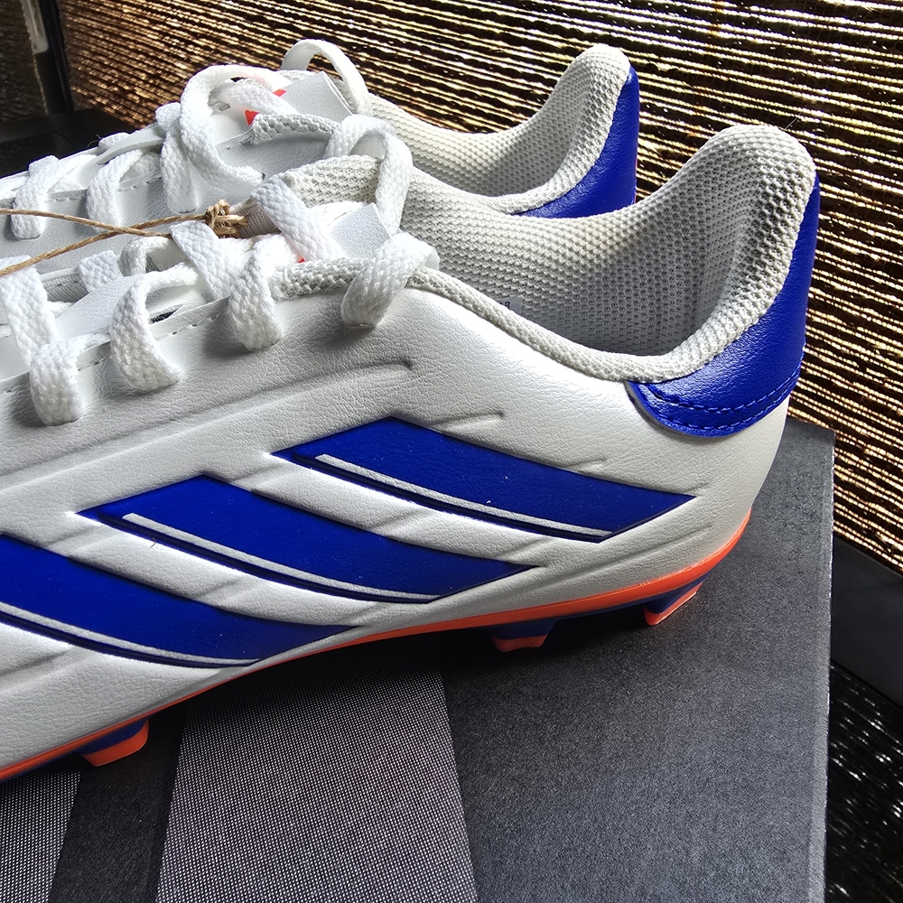 NWT Adidas Kids / Youth Copa 2 Club FxG J White and Blue Soccer Cleats - Picture 2 of 7